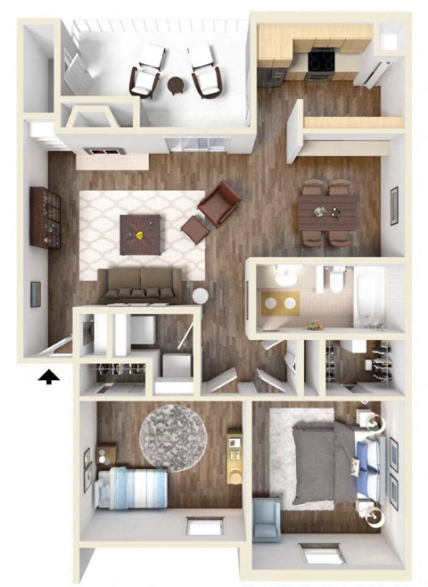 Hydrangea Floor Plan Hydrangea Floor Plan at High Oaks, Austin